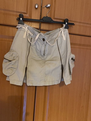 Boho skirt mini women's beige, like new, size M 38 10