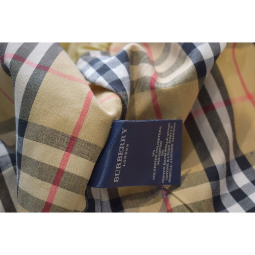 Burberry London Classic Single-Breasted Nova Check Trench Coat with Belt