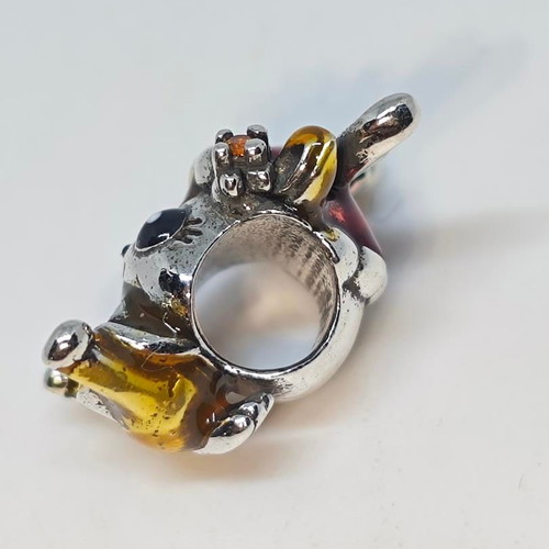 Christmas Charm Reindeer with Green Heart like new
