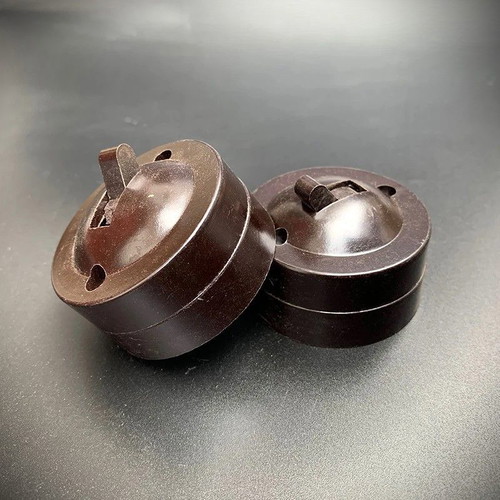 Antique retro bakelite wall power switch new 6A 220V brown