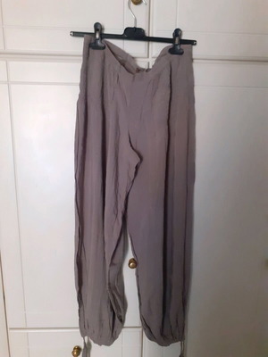 Salvari like new 100% viscose pants grey and beige sizes L and XL
