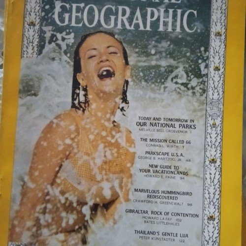 National Geographic 1966 vintage magazine collection, 9 issues