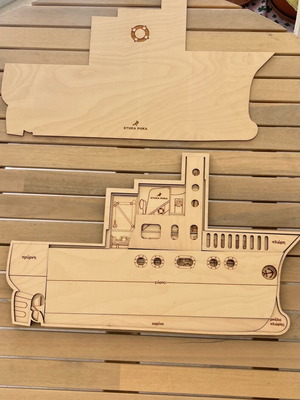 Stuka Puka Wooden Multilayer Montessori Puzzle Anatomy of the Ship new