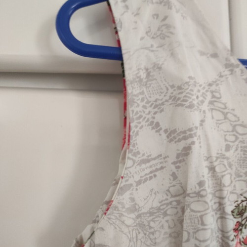 Bella women's Italian dress S/M like new, white and red