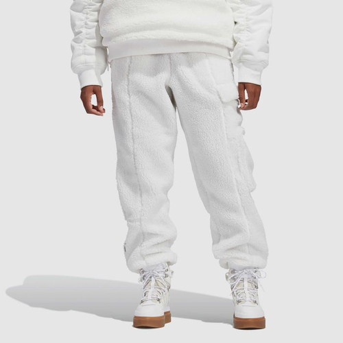 Adidas X Ivy Park Teddy Cargo Sweat Pants used, white, unisex, oversized