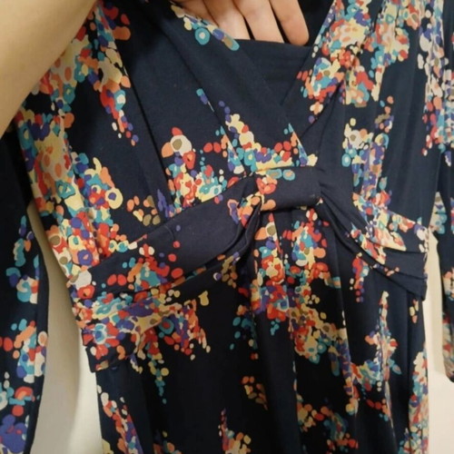 Boden spring dress like new, size M, blue and pink