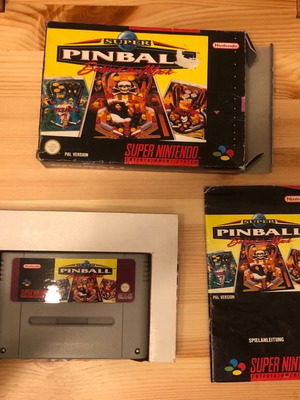 Nintendo SNES Super Pinball Behind the Mask μεταχειρισμένο πλήρες