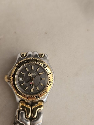 TAG Heuer women's wristwatch used, gray and gold