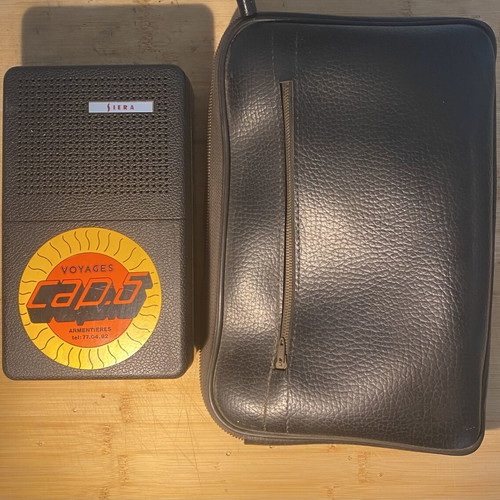 Siera Vintage Portable Cassette Recorder used with Case
