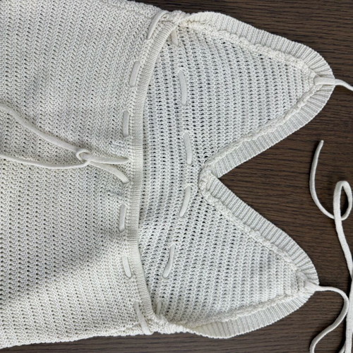 Off White Knitted Blouse like new, size Small