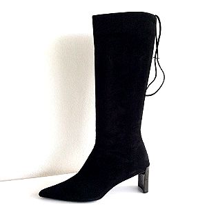 DKNY Μπότες Δερμάτινες Suede με Τακούνι Στρουθοκαμήλου - Φοριούνται με 2 τρόπους - Size 39 / US8