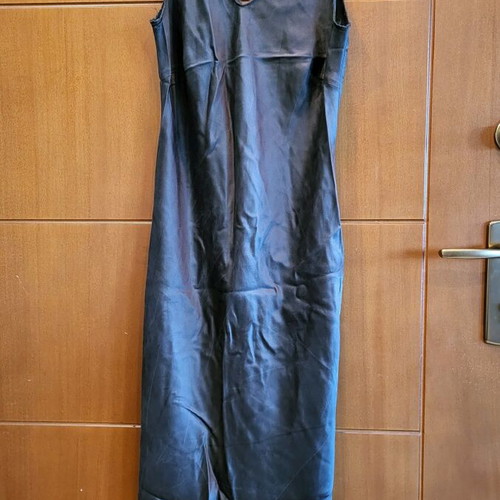 ZARA Silk Dress Like New, Grey-Khaki
