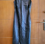 ZARA Silk Dress Like New, Grey-Khaki