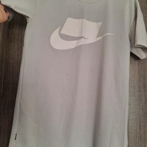 Nike men's sports t-shirt, white and grey, size S