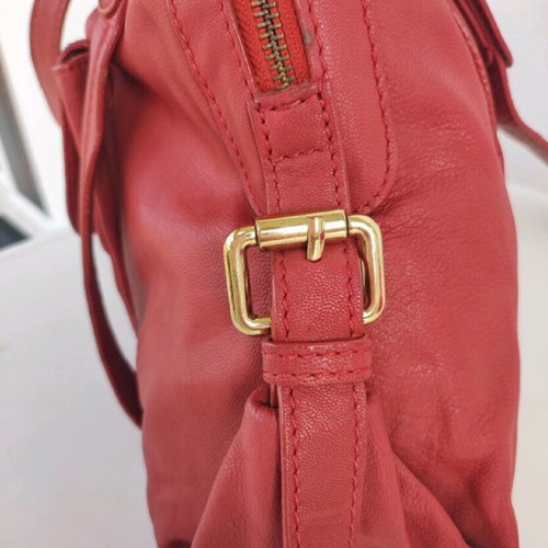 Leather bag French Connection shoulder coral like new
