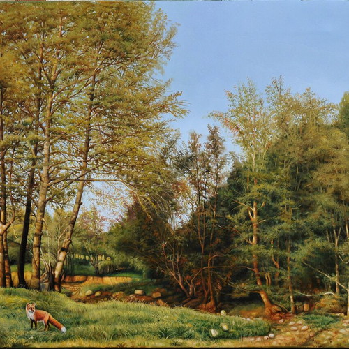 Morning in Forest copy painting by Dorotheos Antoniadis, made to order