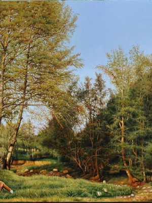 Morning in Forest copy painting by Dorotheos Antoniadis, made to order