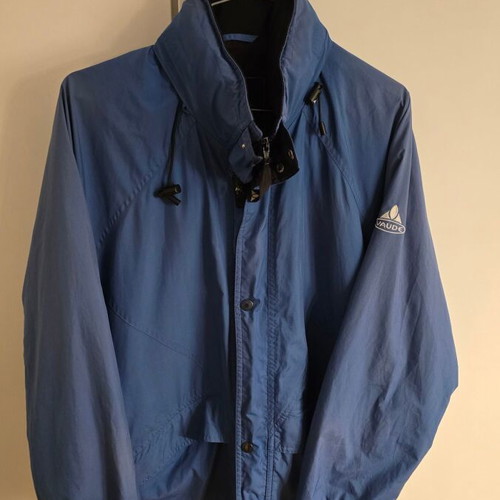 Vaude jacket used blue light blue Medium vintage retro 90s 00s