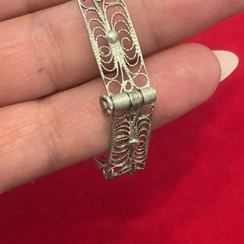 925 filigree bracelet vintage, 18.3 cm