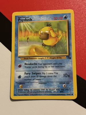 Pokémon Psyduck Fossil card 53/62