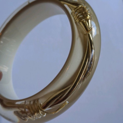 Bracelet bone with gold details like new