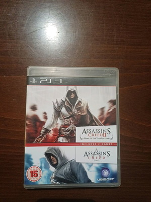 Assassins Creed 1 και 2 για PlayStation 3 σε άριστη κατάσταση με κουτί και εγχειρίδιο