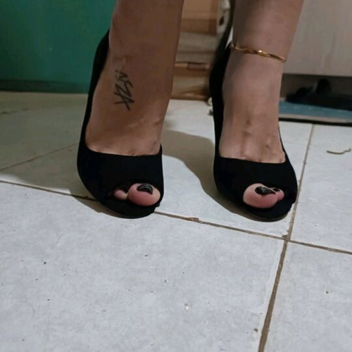 Velveteen peep toe heels new, size 38, black