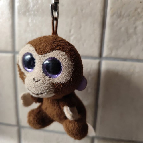 Keychain used with soft monkey design