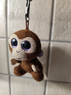 Keychain used with soft monkey design