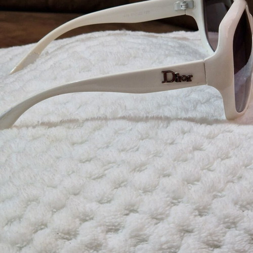 Dior women's sunglasses used, white, UV protection