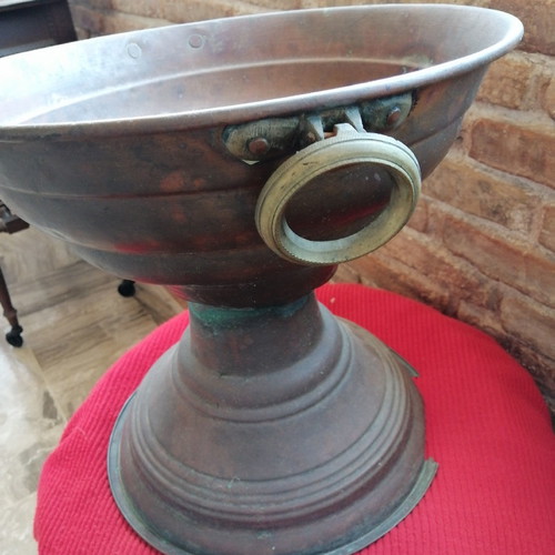 Mangali from Constantinople used, copper with brass handles