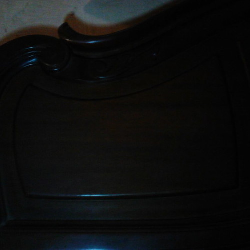 Large Walnut Bed - without the mattress