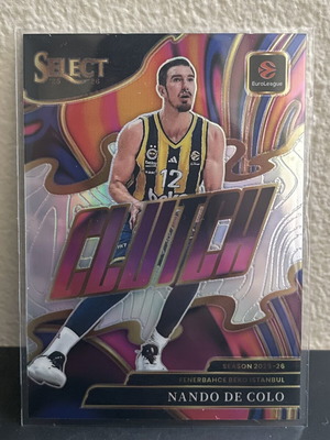Nando De Colo 2025-26 Panini Select Euroleague #20 Clutch card like new