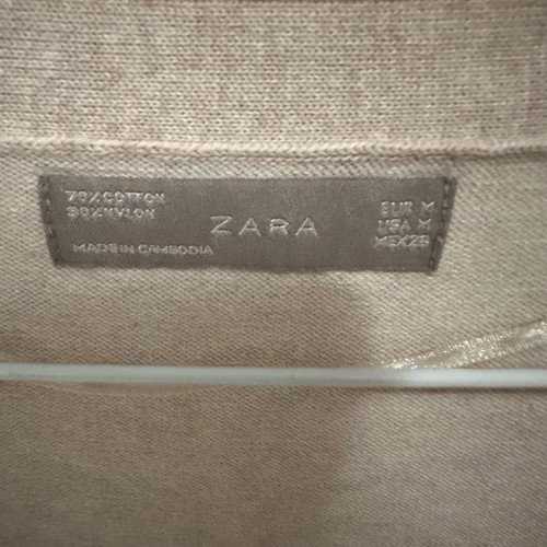 Zara spring cardigan medium used, beige long