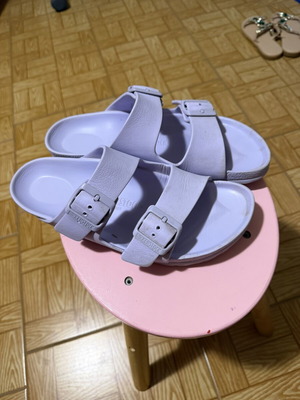Birkenstock παντόφλες νούμερο 38 λιλά, σαν καινούργιες