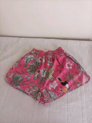 Shorts women's used pink with floral pattern size S