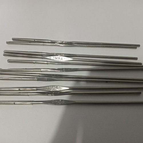 Sewing Needles used, set of 11 various sizes and brands