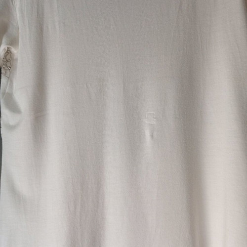 Women's White Blouse Size M New, Cotton with Elasticity