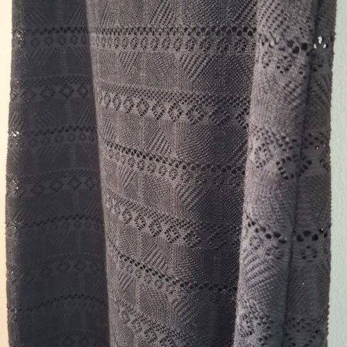 FB Sister Black Textured Midi Dress Size S Like New