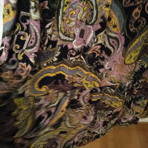 Zara long autumn dress size M like new, multicolor and black