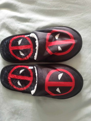 Deadpool slippers new, size 39-40 (medium)