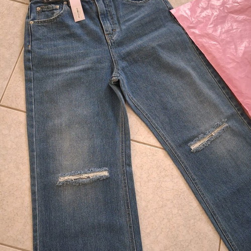 Bubblegun jeans new, size large, blue
