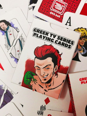 Greek TV Series Illustrated Collectible Playing Cards