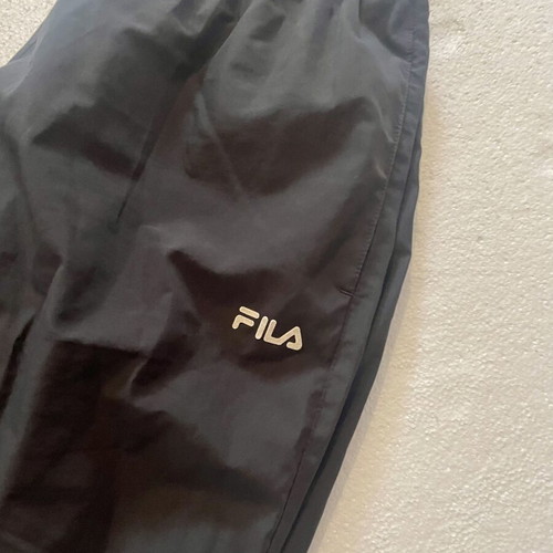 Fila vintage windbreaker track pants like new, black, size M
