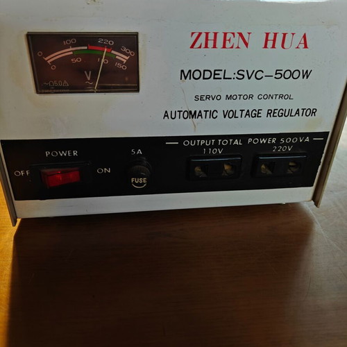 Voltage stabilizer 500va used ZHEN HUA SVC-500W