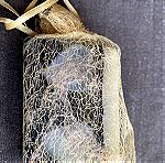  5 οικολογικά χειροποίητα σαπούνια και αφρόλουτρο + δώρο ψάθινο καλαθάκι σε σχήμα κοχυλιού