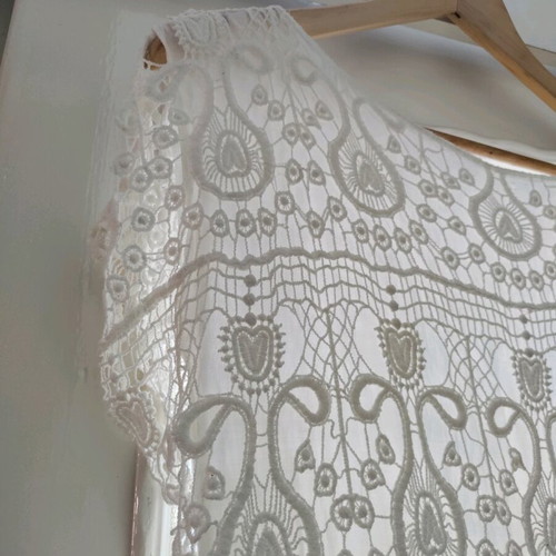 Mini lace dress like new, white, size S