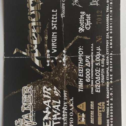 Open Air Festival Ticket 6-9-1997 like new, Metal Invader