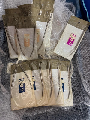 Βελόνες για πλέξιμο καινούργιες, πακέτο 13 τεμαχίων