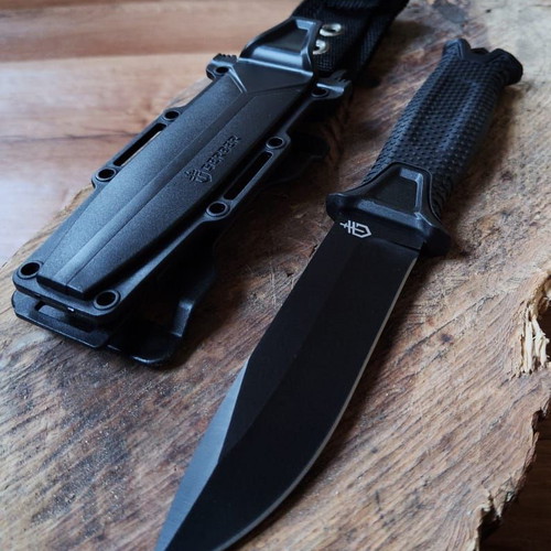 Gerber Strongarm Survival Knife with Sheath Black new